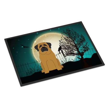 Carolines Treasures Halloween Scary Mastiff Indoor or Outdoor Mat, 18 x 0.25 x 27 in. BB2208MAT